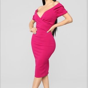 Fashion nova off the shoulder midi dress